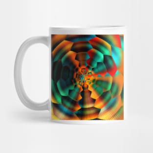 Pattern very colorful, three-dimensional Mug